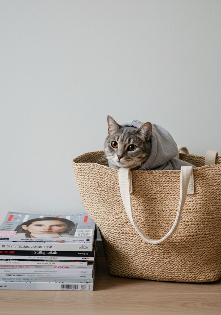 Pet relaxing comfortably at home